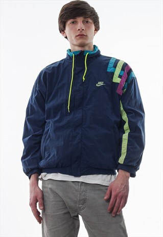 VINTAGE NIKE TRACKSUIT WINDBREAKER 90S NAVY BLUE