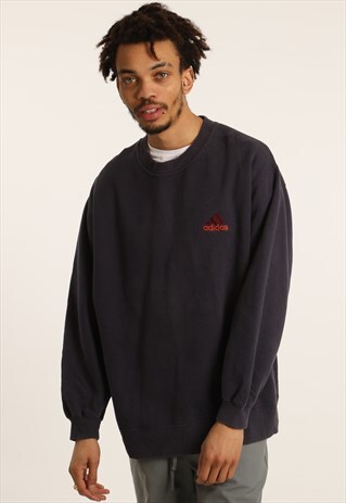 VINTAGE ADIDAS EMBROIDERED LOGO SWEATSHIRT