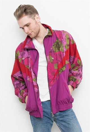 80S PURPLE WINDBREAKER