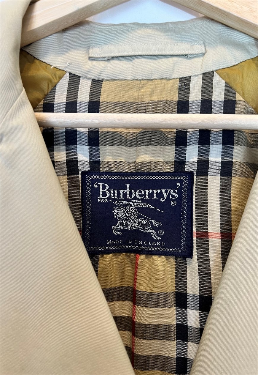 Burberry trench coat shop made in england