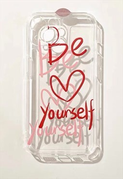 Be Yourself Paint Clear iPhone Case