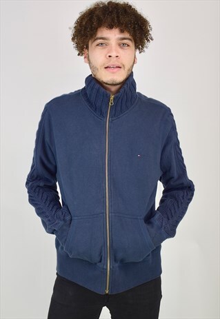 VINTAGE 90'S TOMMY HILFIGER ZIP UP JUMPER