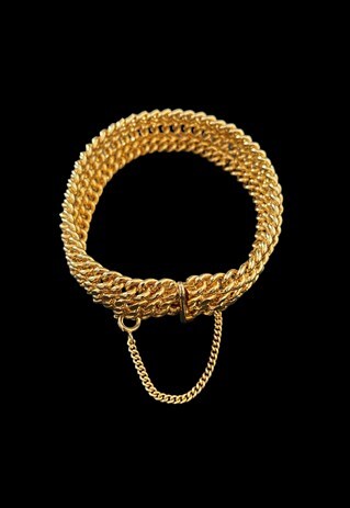 80's Vintage Ladies Bracelet Gold Costume Jewellery 