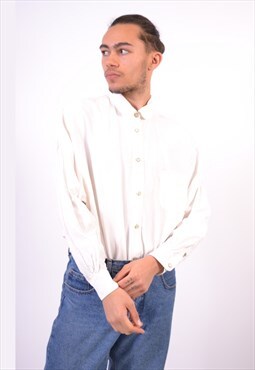 Vintage Armani Shirt Loose Fit White