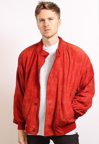 VINTAGE SUEDE BOMBER JACKET