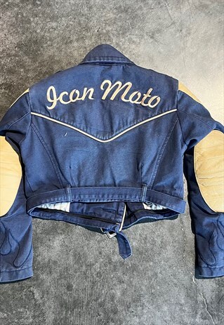 "RIDE AMONG US" PADDED ICON MOTO JACKET - DETACHABLE BOTTOM