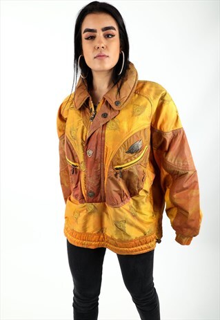 VINTAGE PATTERNED PUFFER JACKET NJ82
