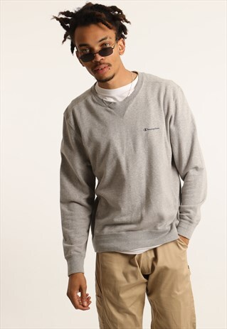 VINTAGE CHAMPION PRINT SPELL OUT SWEATSHIRT