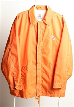 Vintage Levi's Windbreaker Waterproof Jacket Orange