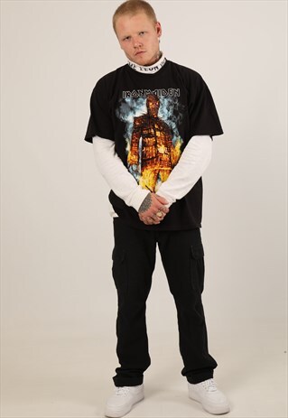VINTAGE IRON MAIDEN PRINT GRAPHIC BAND T-SHIRT