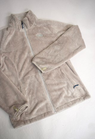 VINTAGE 90S NORTH FACE CREAM FLEECE JACKET