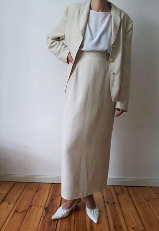 LINEN SKIRT SUIT