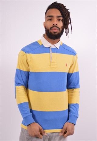VINTAGE POLO RALPH LAUREN RUGBY POLO SHIRT MULTI
