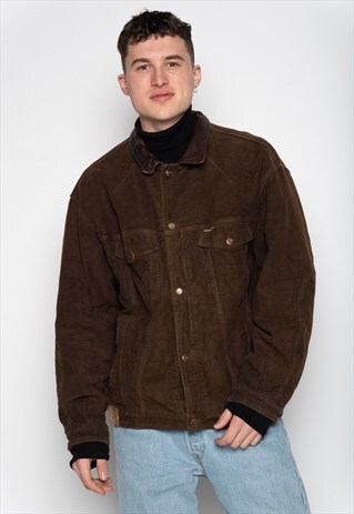 DARK BROWN MARLBORO CLASSICS LINED JACKET XXL