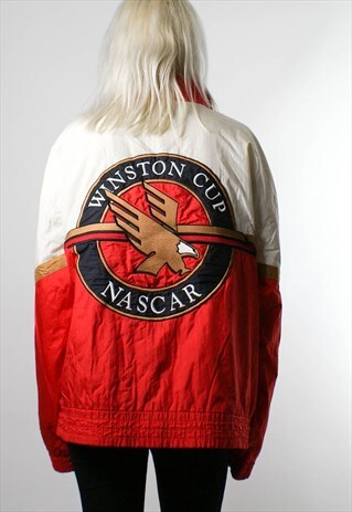 NASCAR BOMBER JACKET, SHELL JACKET, WINDBREAKER, XL