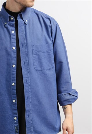 VINTAGE COTTON SHIRT BLUE