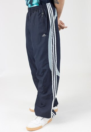 VINTAGE 90S ADIDAS BLACK TRACKSUIT BOTTOMS