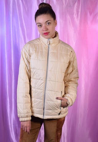 VINTAGE ADIDAS CREAM PUFFA JACKET