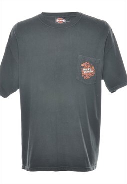 Vintage Harley Davidson Printed T-shirt - XL
