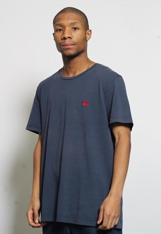 VINTAGE BURBERRY LOGO T-SHIRT BLUE
