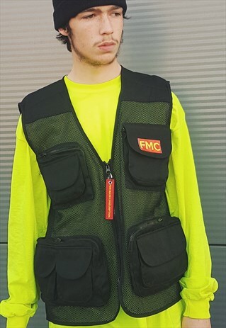 FMC HEAVY MESH UTILITY VEST BLACK
