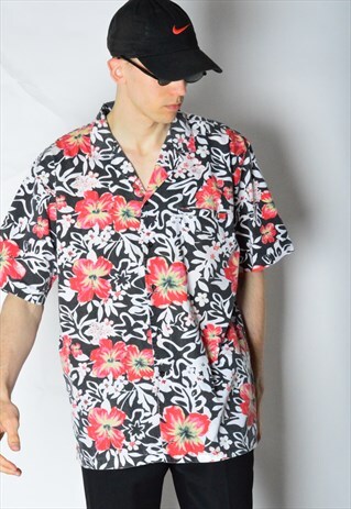 VINTAGE 90S SUMMER FESTIVAL FLOWER SHIRT