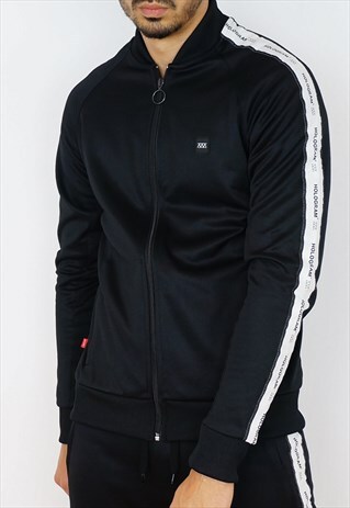 STRUCTURE BLACK TRACKSUIT JACKET