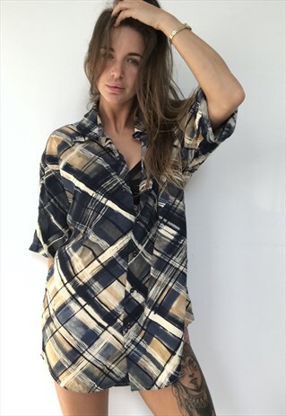 PATTERNED OVERSIZED RETRO VINTAGE UNISEX FESTIVAL SHIRT