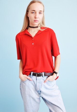 90'S RETRO MINIMALIST OVERSIZED KNIT TOP BLOUSE