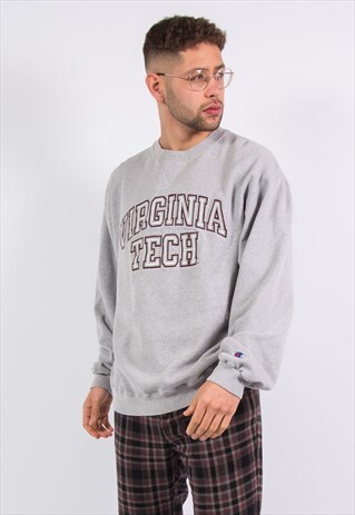 VINTAGE CHAMPION SWEATSHIRT VIRGINIA TECH
