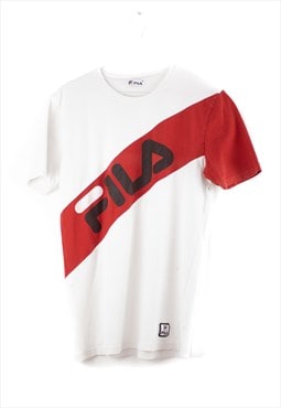 Vintage Fila T-Shirt in White XL