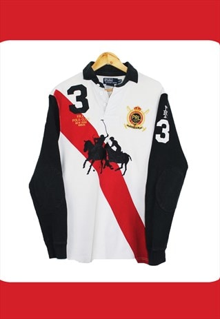 ralph lauren white rugby shirt