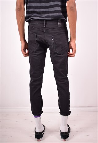 LEVI'S 511 MENS VINTAGE JEANS W32 L28 BLACK 90S