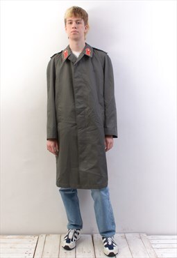 AUSTRIA 1998 Vintage Men's M Army Jacket Trench Rain Coat 