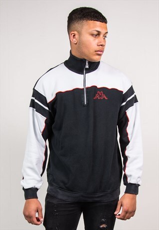 KAPPA QUARTER ZIP SWEATSHIRT