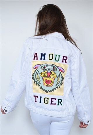 WHITE DENIM JACKET