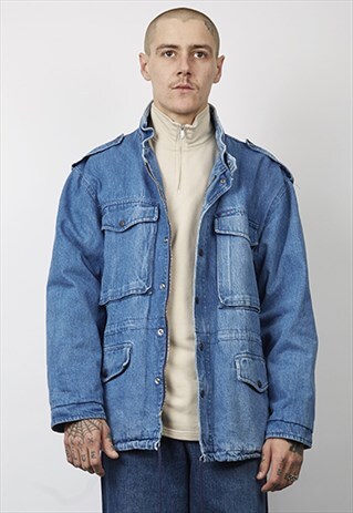 VINTAGE 80'S FORMICULA MID-WASH DENIM COAT