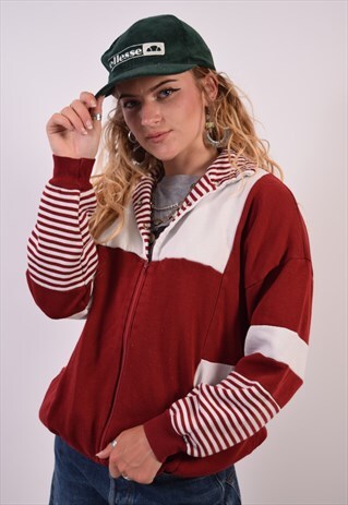 VINTAGE TRACKSUIT TOP JACKET RED