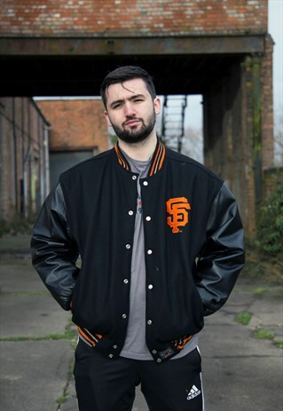 VINTAGE SAN FRANSISCO GIANTS MLB BASEBALL REVERSIBLE JACKET