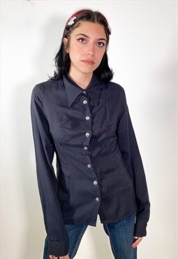 Vintage 90s butterfly collar shirt 
