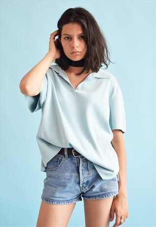 90'S RETRO OVERSIZED PASTEL KNIT TOP