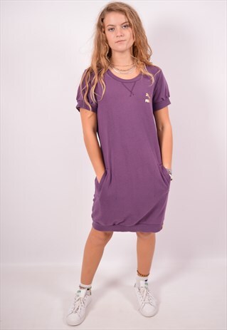 VINTAGE PUMA SWEATSHIRT DRESS PURPLE