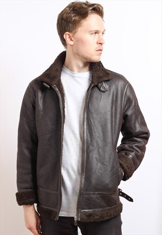 VINTAGE LEATHER SHEEPSKIN JACKET