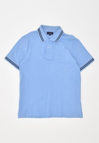 VINTAGE 00'S Y2K BEST COMPANY POLO SHIRT BLUE