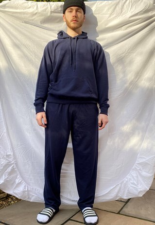 BLUE LOUNGEWEAR JOGGERS SWEAT LIGHTWEIGHT