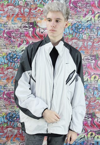 VINTAGE NIKE SHELL JACKET / WINDBREAKER BRANDED SPORTSWEAR