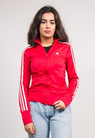 VINTAGE 90'S ADIDAS RED TRACKSUIT JACKET