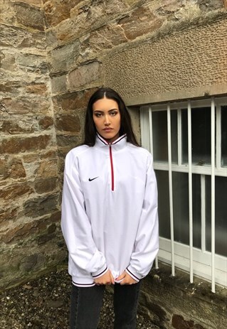 VINTAGE NIKE REVERSIBLE UNISEX HALF ZIP SWEATSHIRT JACKET