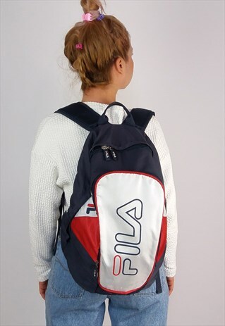 VINTAGE 90'S FILA BIG LOGO BACKPACK