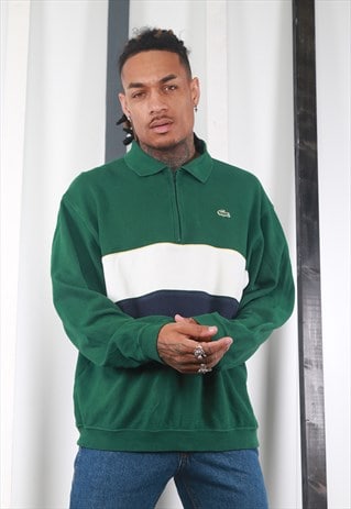 lacoste colour block jumper